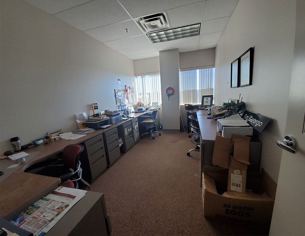 An office room full of office objects
